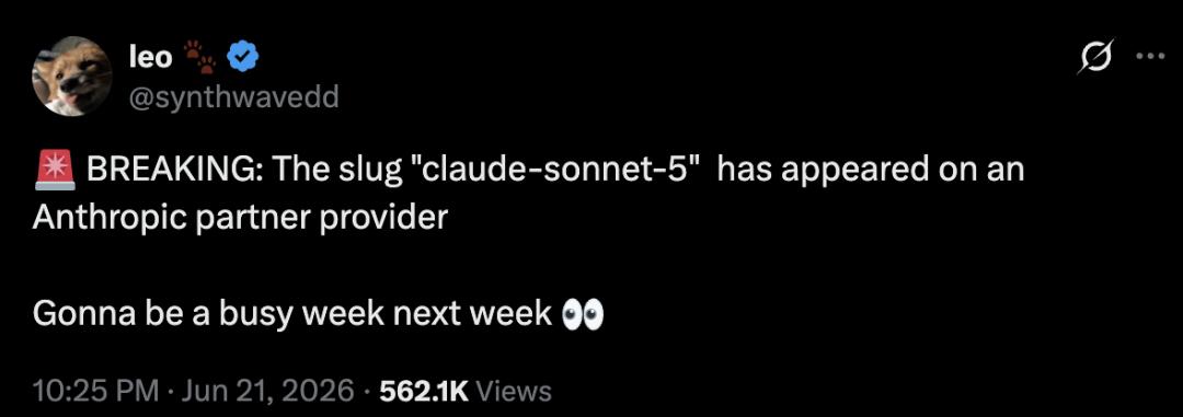 Claude新模型Sonnet-5下周上线,Fennec神级加速迭代-第1张图片-世界杯直播平台-世界杯2026直播平台-免费观看官方-V3.6.9 Claude新模型Sonnet-5下周上线,Fennec神级加速迭代-第1张图片-世界杯直播平台-世界杯2026直播平台-免费观看官方-V3.6.9